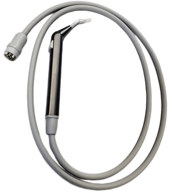 Luzzani 3-Funktionsspritze Minilight abgewinkelt INOX Lichtgrau LZSL3GGASW