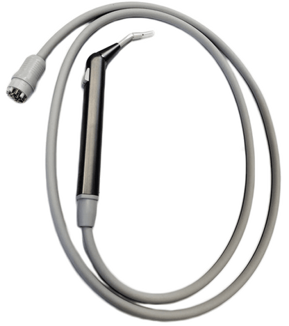 Luzzani 3-Funktionsspritze Minilight abgewinkelt INOX Lichtgrau LZSL3GGASW