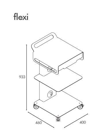 Edarredo "FLEXI" Cart Rollwagen