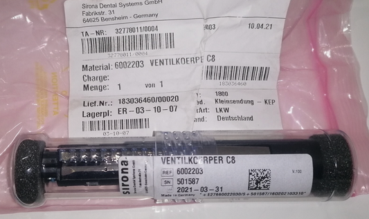Sirona Ventilkörper C8 6002203