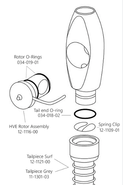 A-dec O-Ring Kit Saughandstück groß 10 stk. 034.018.02