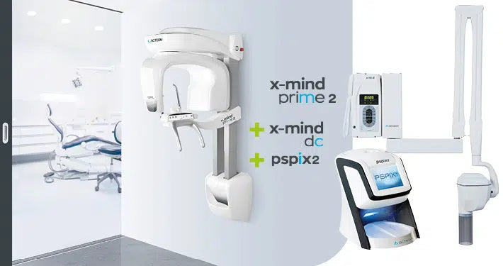 Acteon X-MIND® PRIME Bundle 2D OPG + PSPIX² Speicherfolienscanner + X Mind DC Kleinröntgen